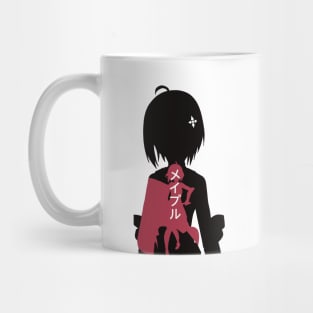 BOFURI Maple : Anime Characters Figure in Double Exposure Design with Her Japanese Name Mug